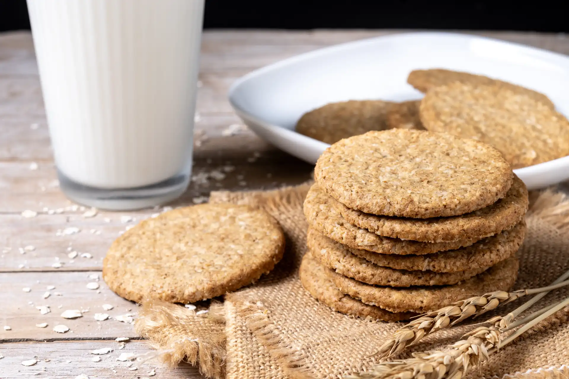 biscotti integrali con latte