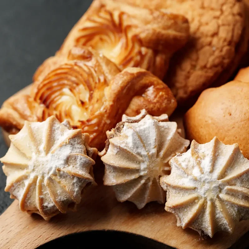 una varieta di dolcetti al forno