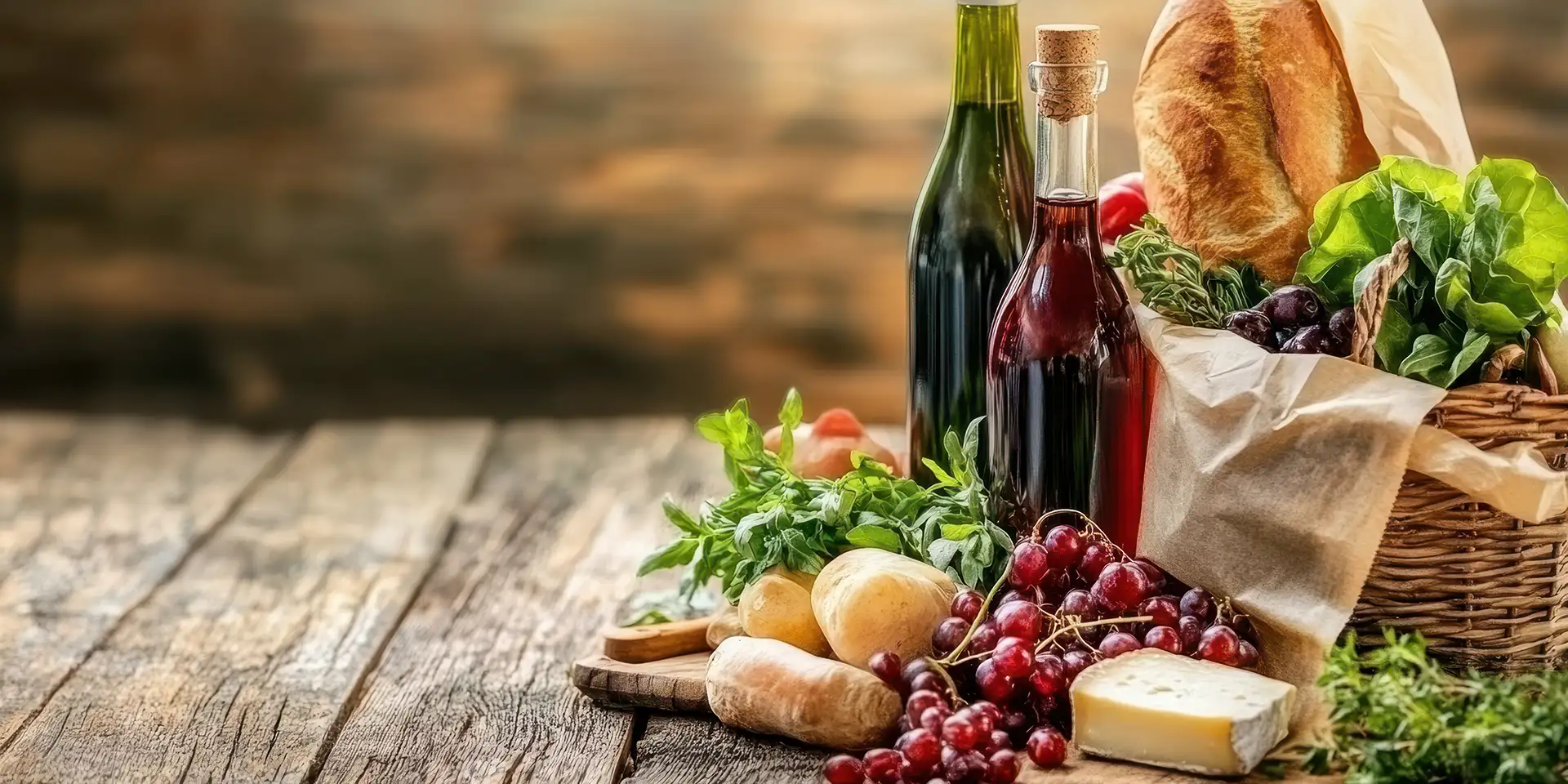 Selezione di prodotti tipici italiani: pasta, salumi e conserve artigianali