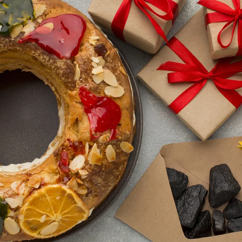 epifania dessert e minerale di carbone